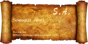 Somogyi Ábel névjegykártya